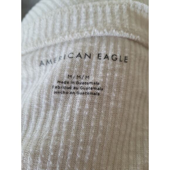 American Eagle Women's Shirt and Strapless Top size Medium Ribbed #14 - Picture 3 of 4